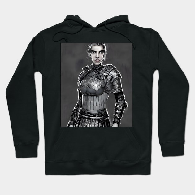 The Elder Scrolls - Nord Female Warrior Hoodie by AfroMatic